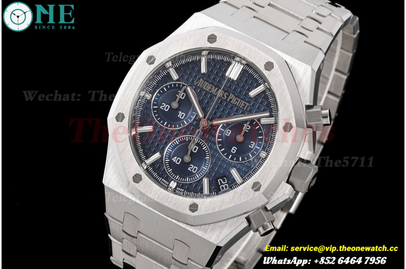 Royal Oak Chrono 26240ST 41mm SS/SS Blue Dial ZF V2 SH4401 (Free Sprung)