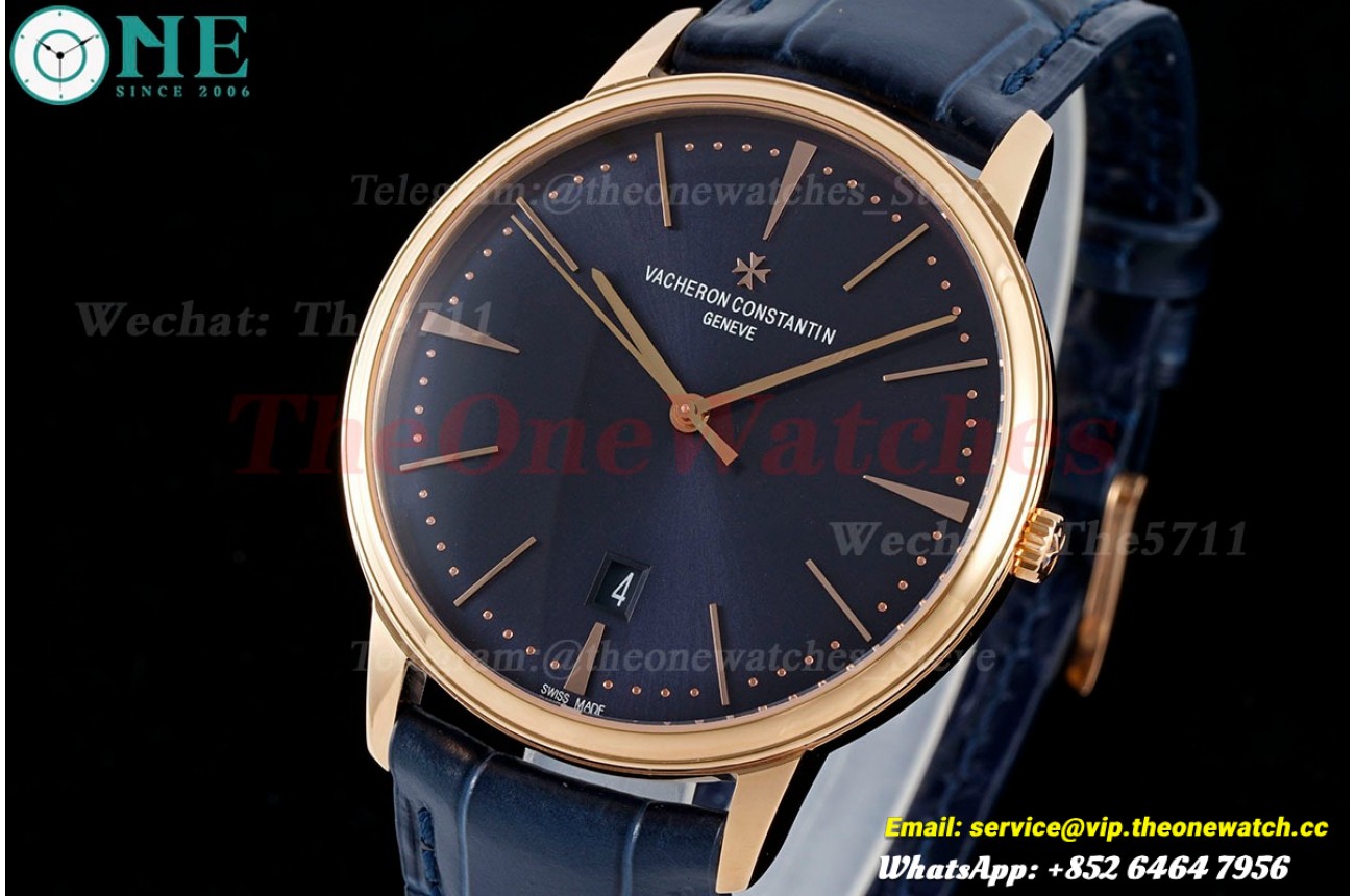 Patrimony Date RG/LE Blue/Stk PPF MY9015