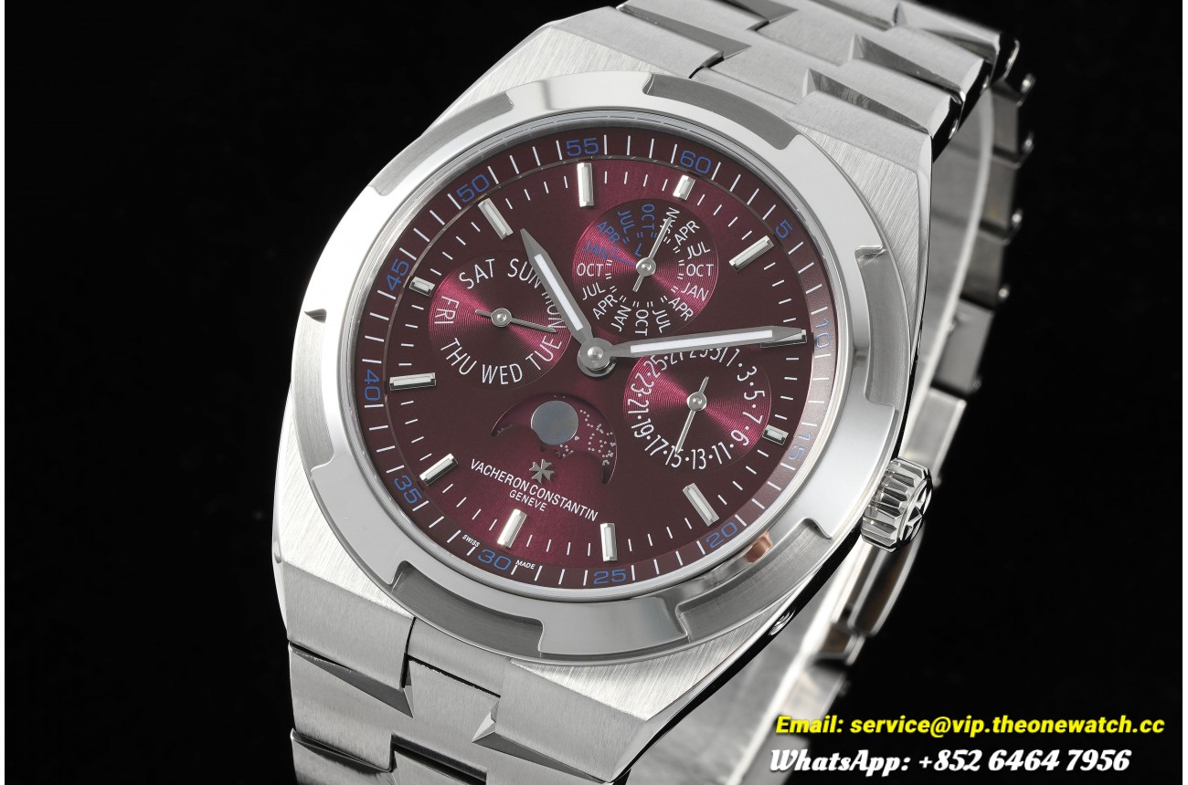 Overseas Perpetual Calendar 41.5mm 4300V SS/SS Red/Stk 8F A1120