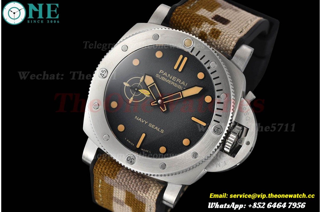 Submersible PAM1518 44mm SS/NY Grey Dial VSF P900