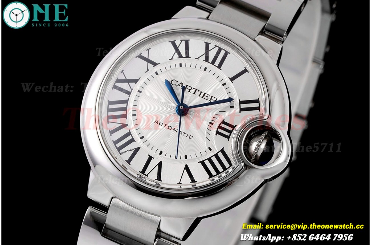 Ballon Bleu De Cartier 33mm SS/SS White Dial AF NH05