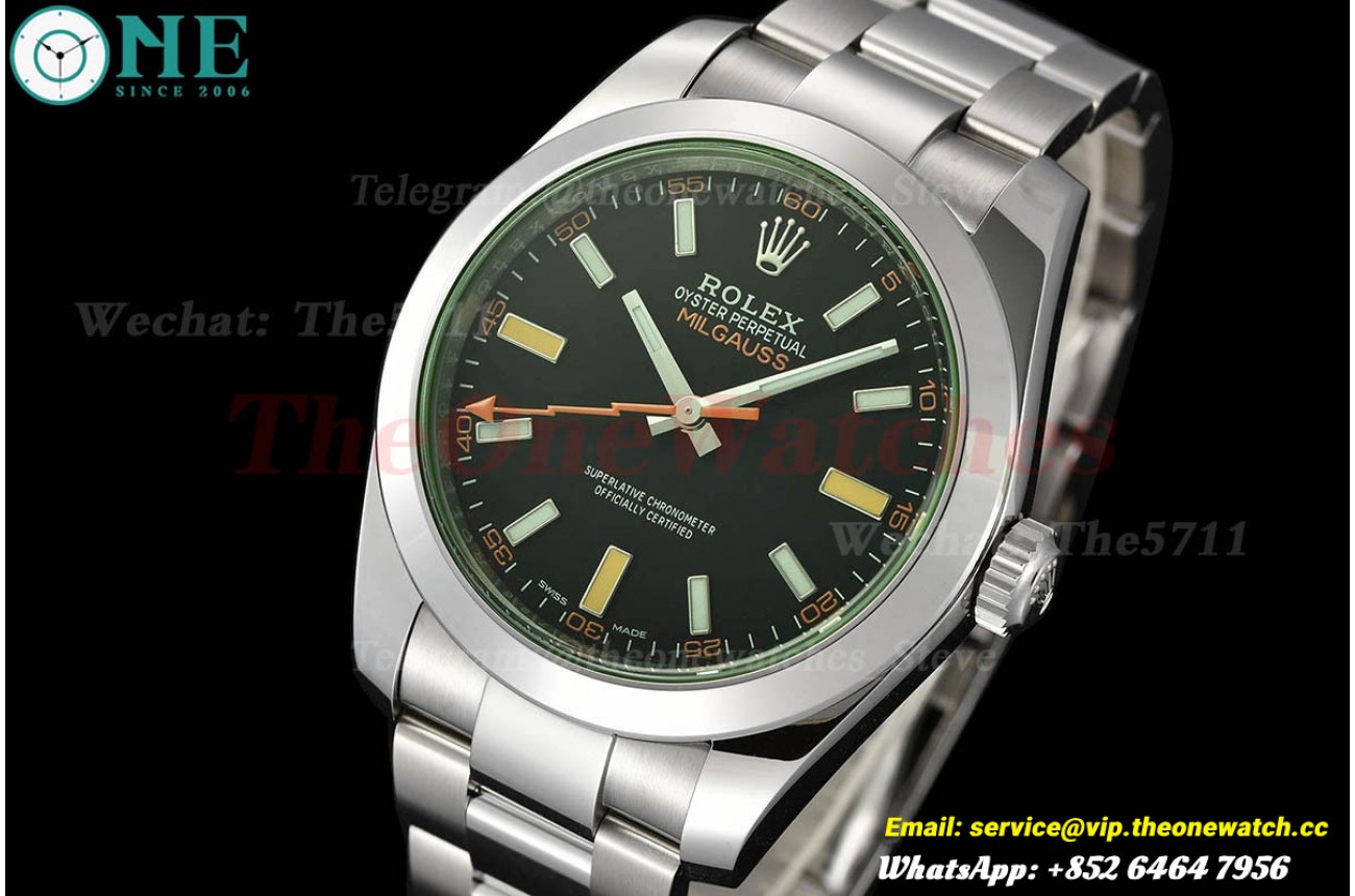Milgauss 116400GV 40mm SS/SS Black Dial VSF VS3131