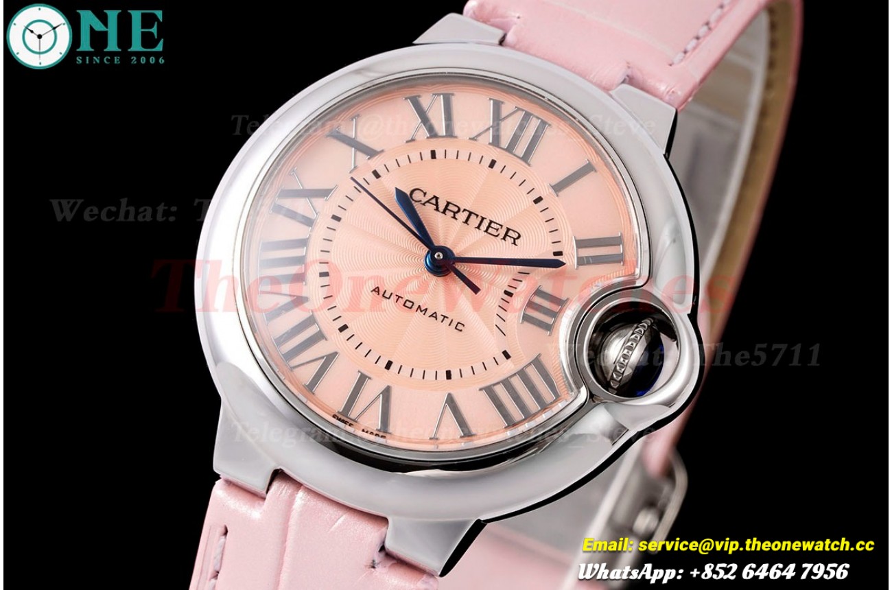 Ballon Bleu De Cartier 33mm SS/LE Pink Dial AF NH05