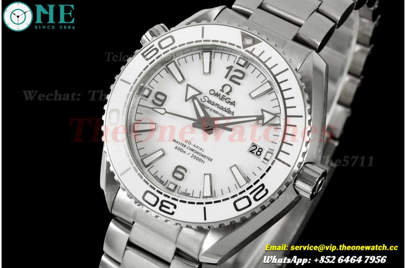 Planet Ocean 600m 39.5mm SS/SS White Dial VSF VS8800