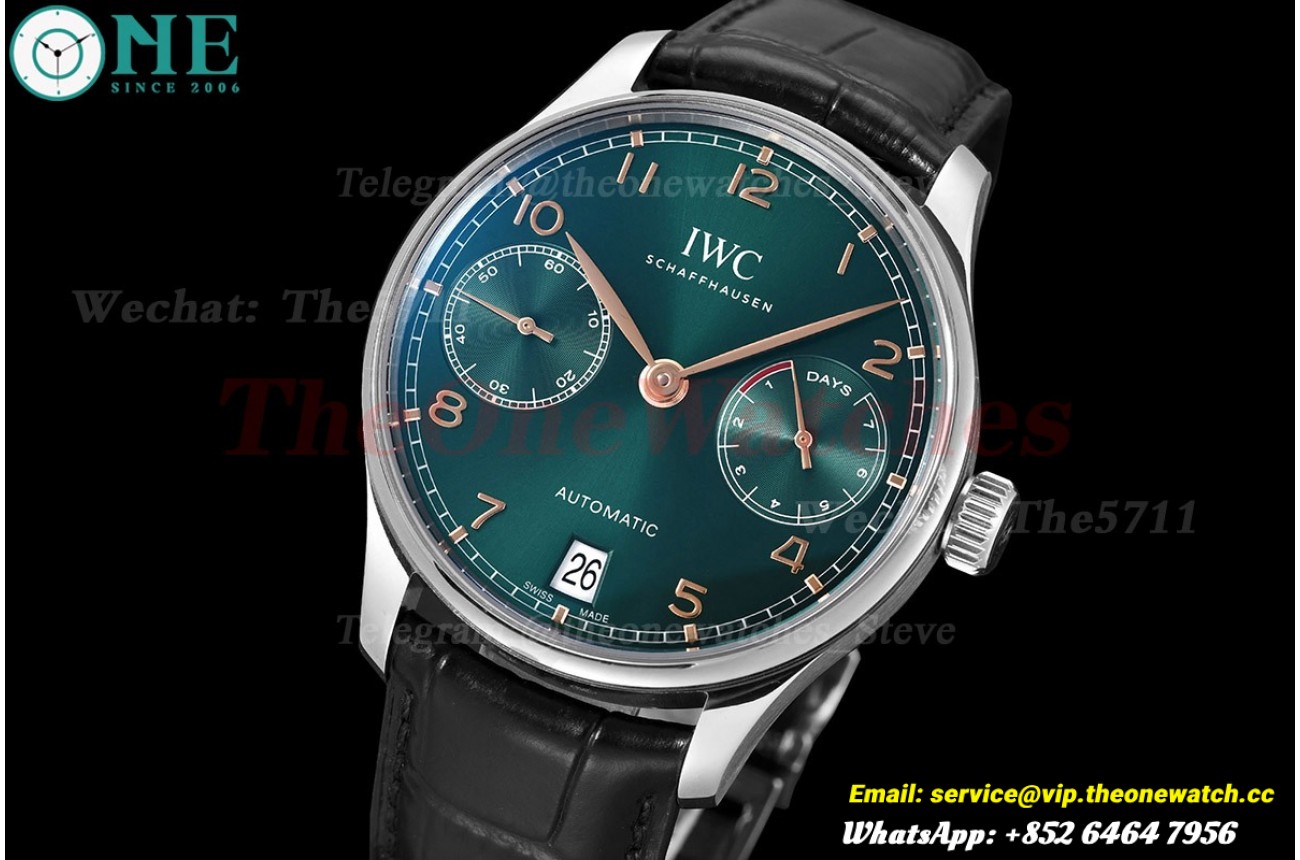 Portugieser 7 Days 42mm SS/LE Green Dial ZF V5 A52010