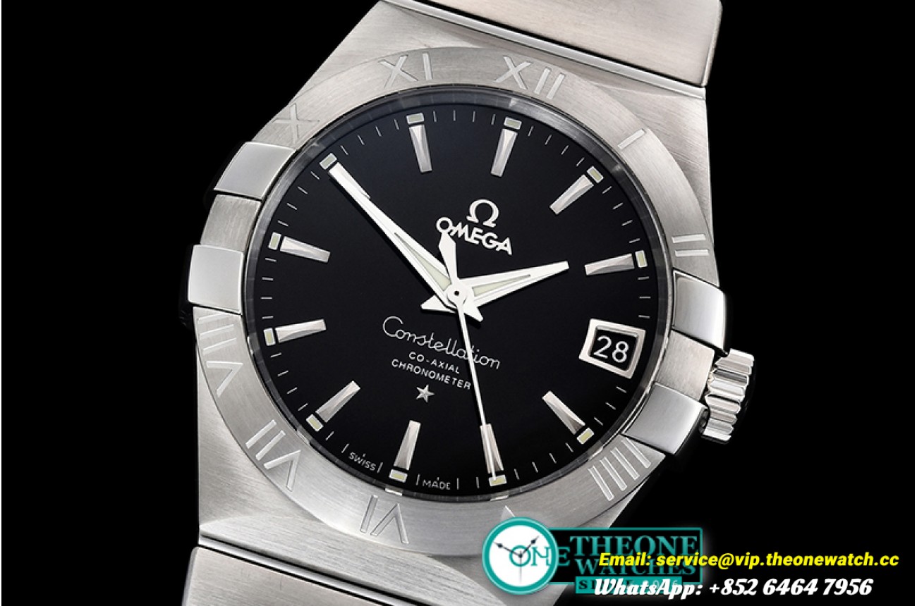 Omega - Constellation Co-Axial 38mm SS/SS Black VSF Asia 8500