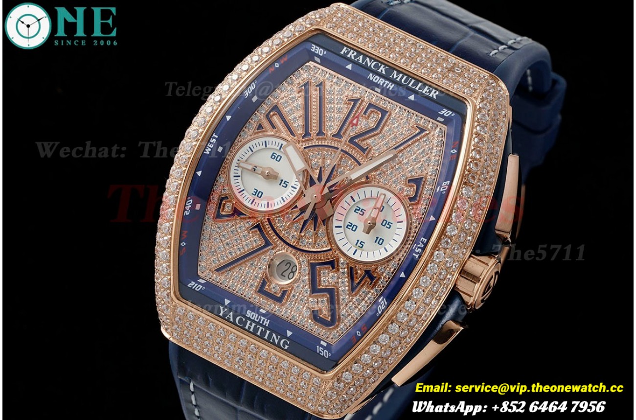Vanguard Chrono Dia RG/LE Diam/Num Dial ABF A7750
