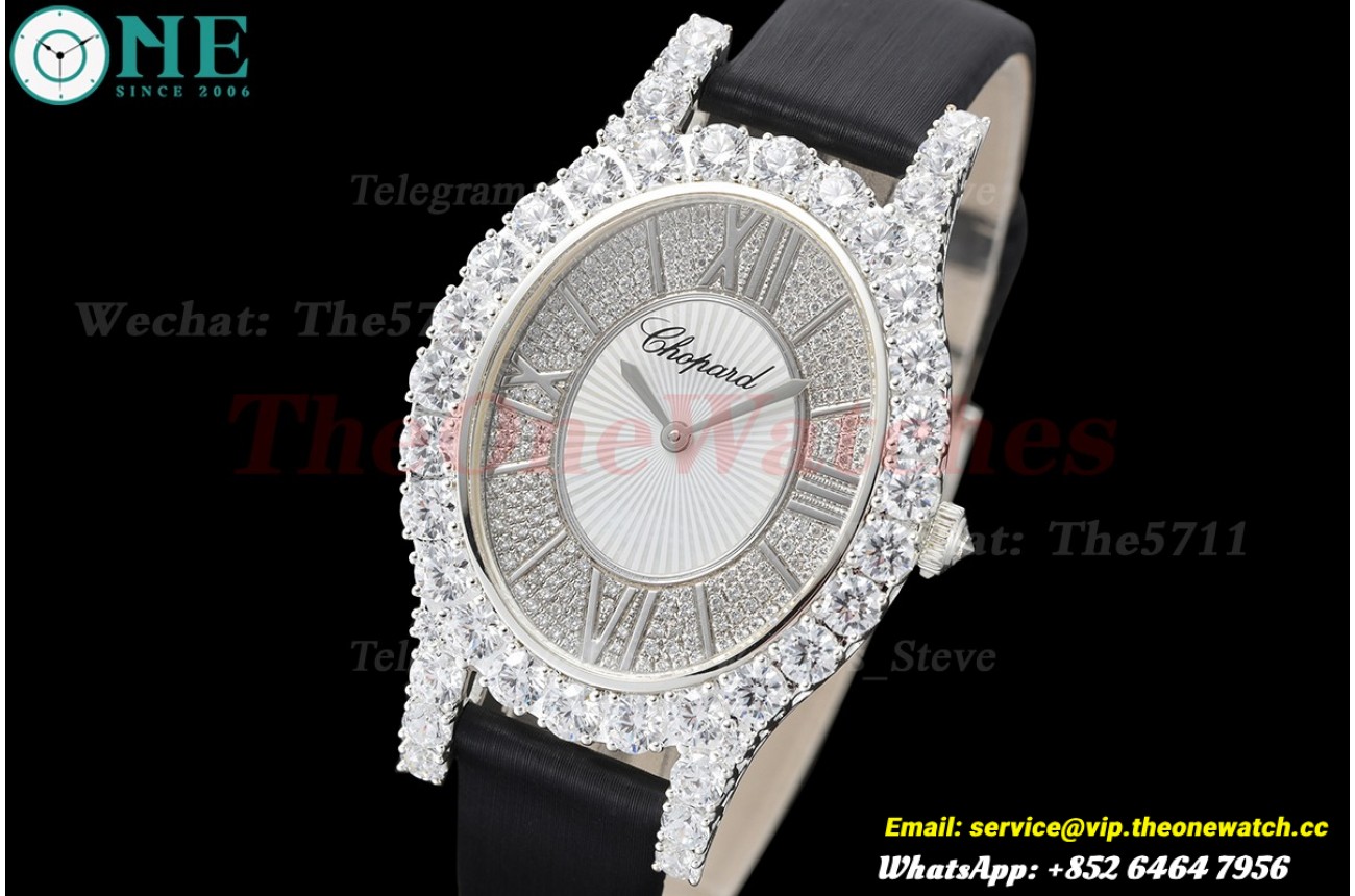 L'Heure Du Diamant 34.1mm Wrapped SS/SA Mop Dial Quartz