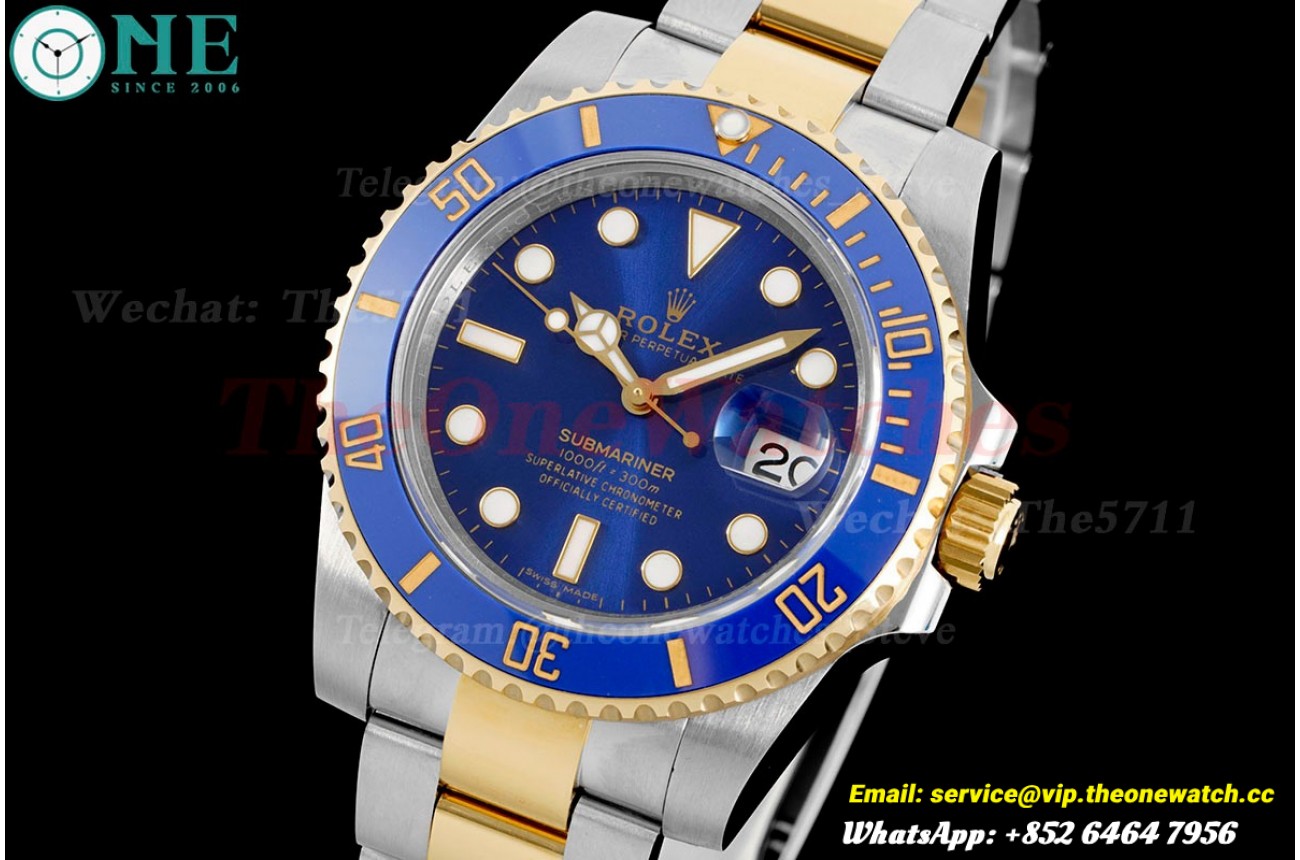 Submariner 116613LB Bluesy 40NN YG/SS Blue GMF VR3135