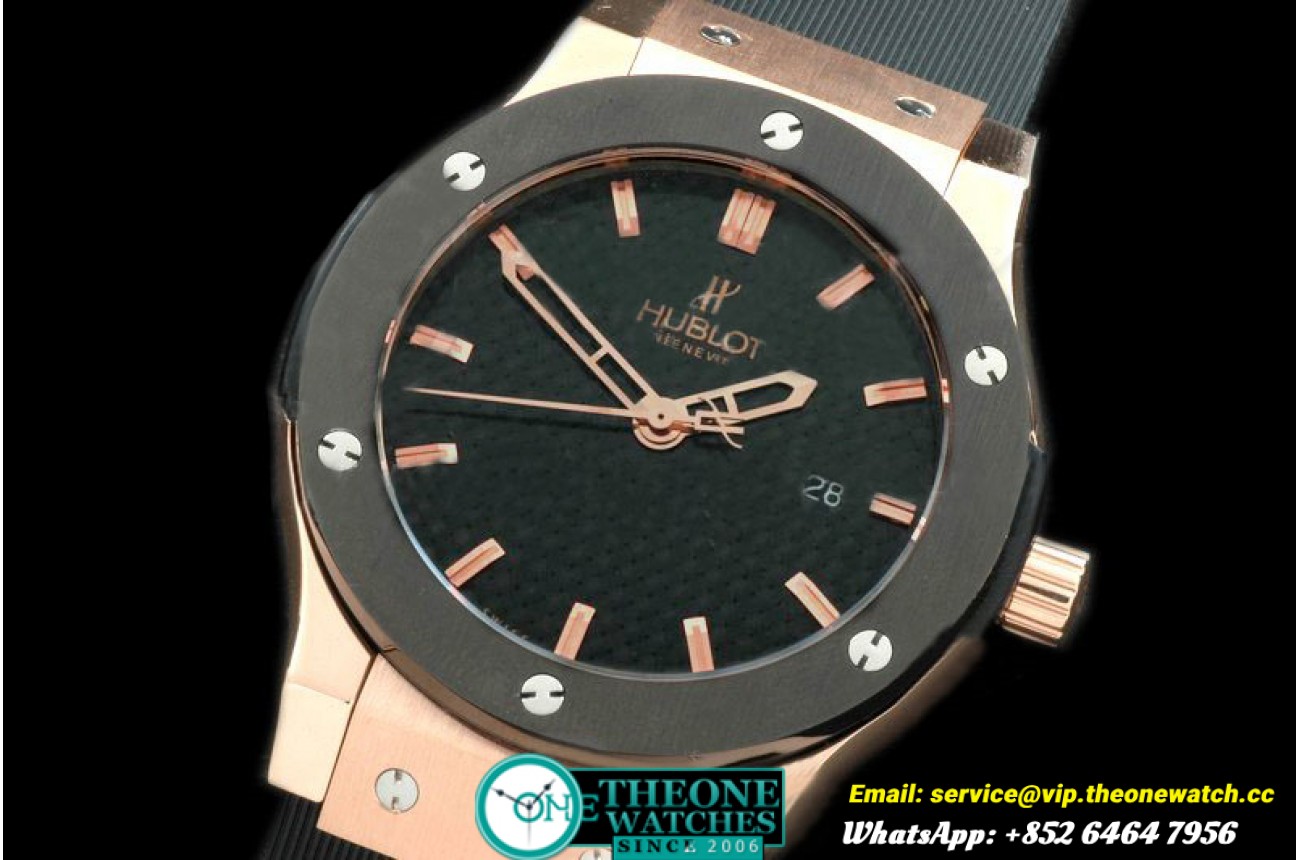 Hublot - Classic Fusion RG/RU PVD Bez CF Blk Asian 2824