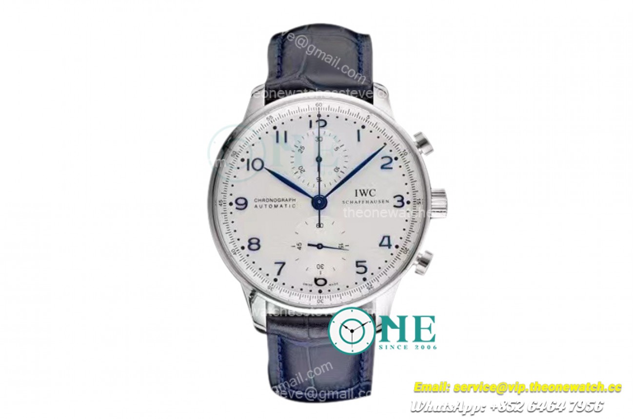 IWC - Portuguese Chrono SS/LE White/Num AZF V2 A79350 Mod