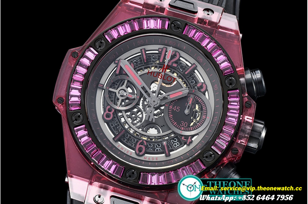 Hublot - Big Bang Unico Sapphire 45mm Gem PL/RU SF Red A7750