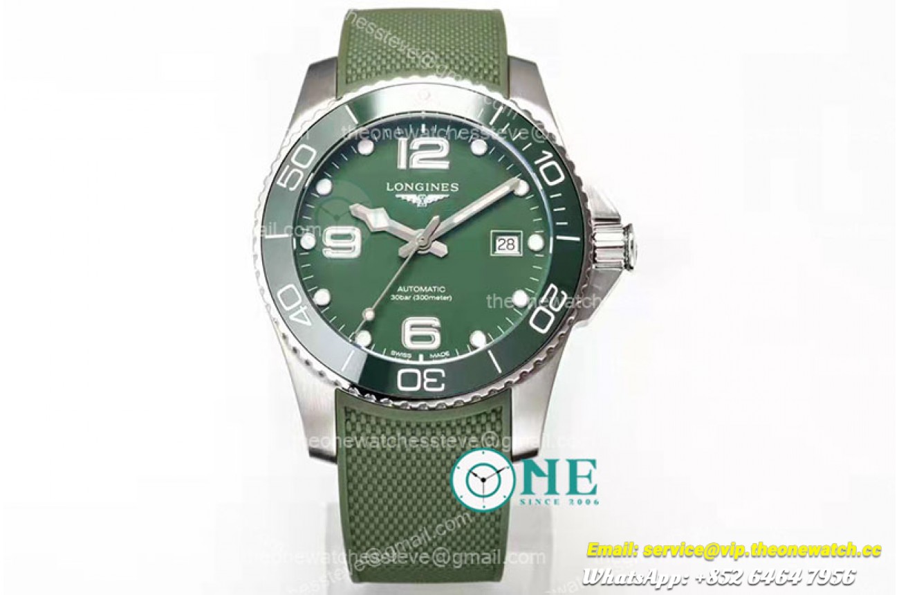 Longines - HydroConquest Mens SS/RU Green TWF Asia 2824