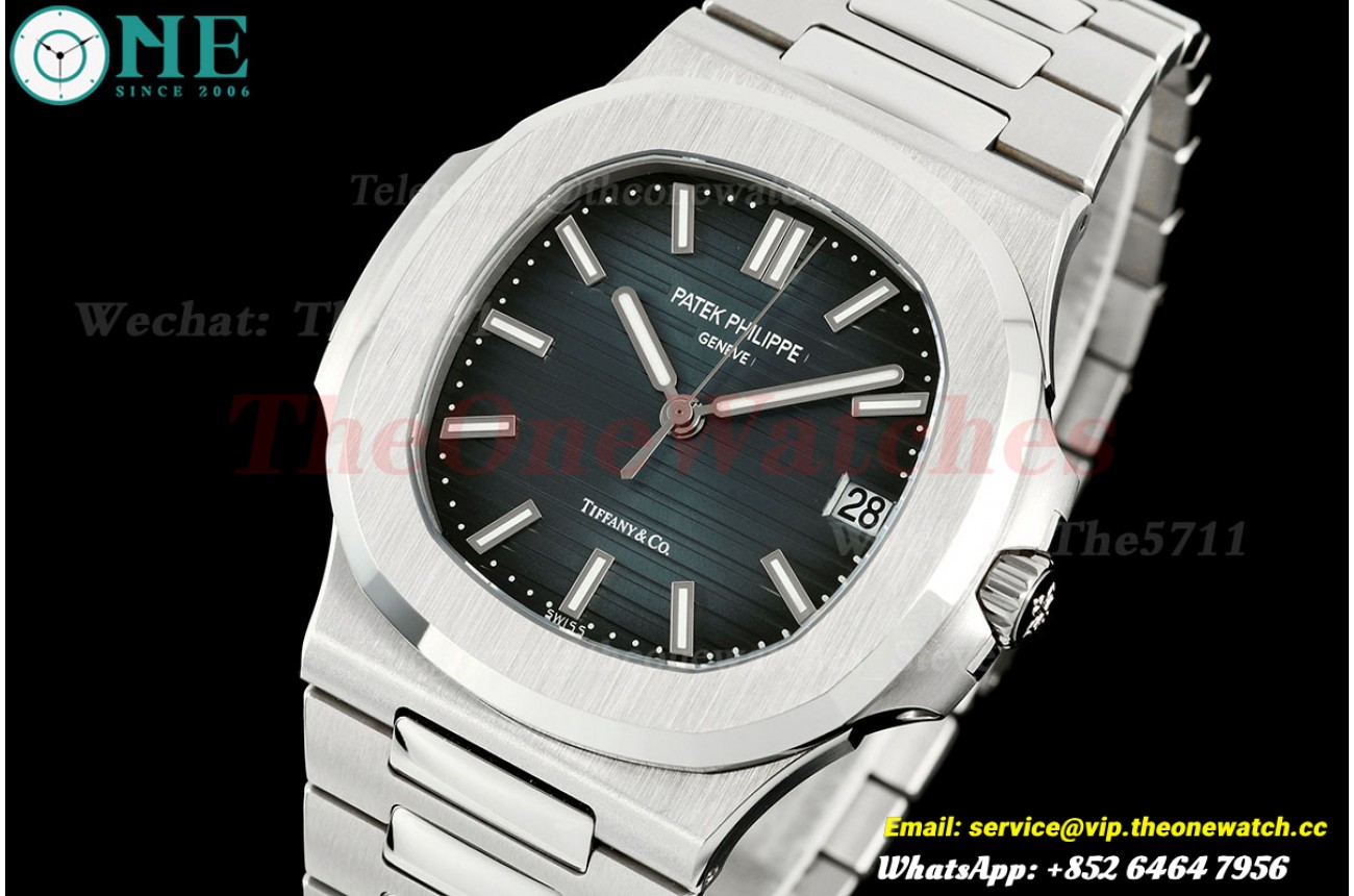 Nautilus 5711 Tiffany & Co 40mm SS/SS Blue Dial VAF DD324 Super Clone (Mod)