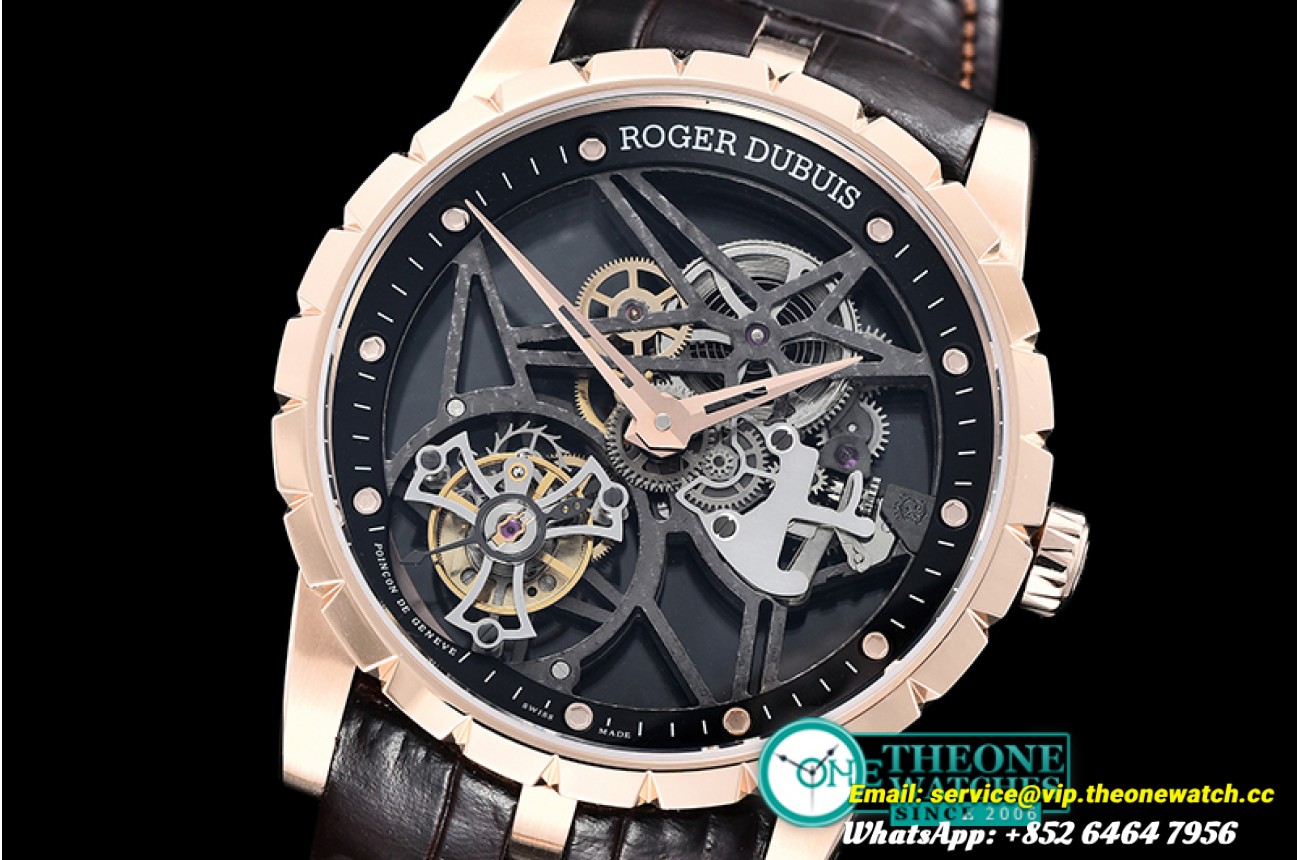 Roger Dubuis - Excalibur RDDBEX0392 Tourbillon RG/LE Skele Tourbillon