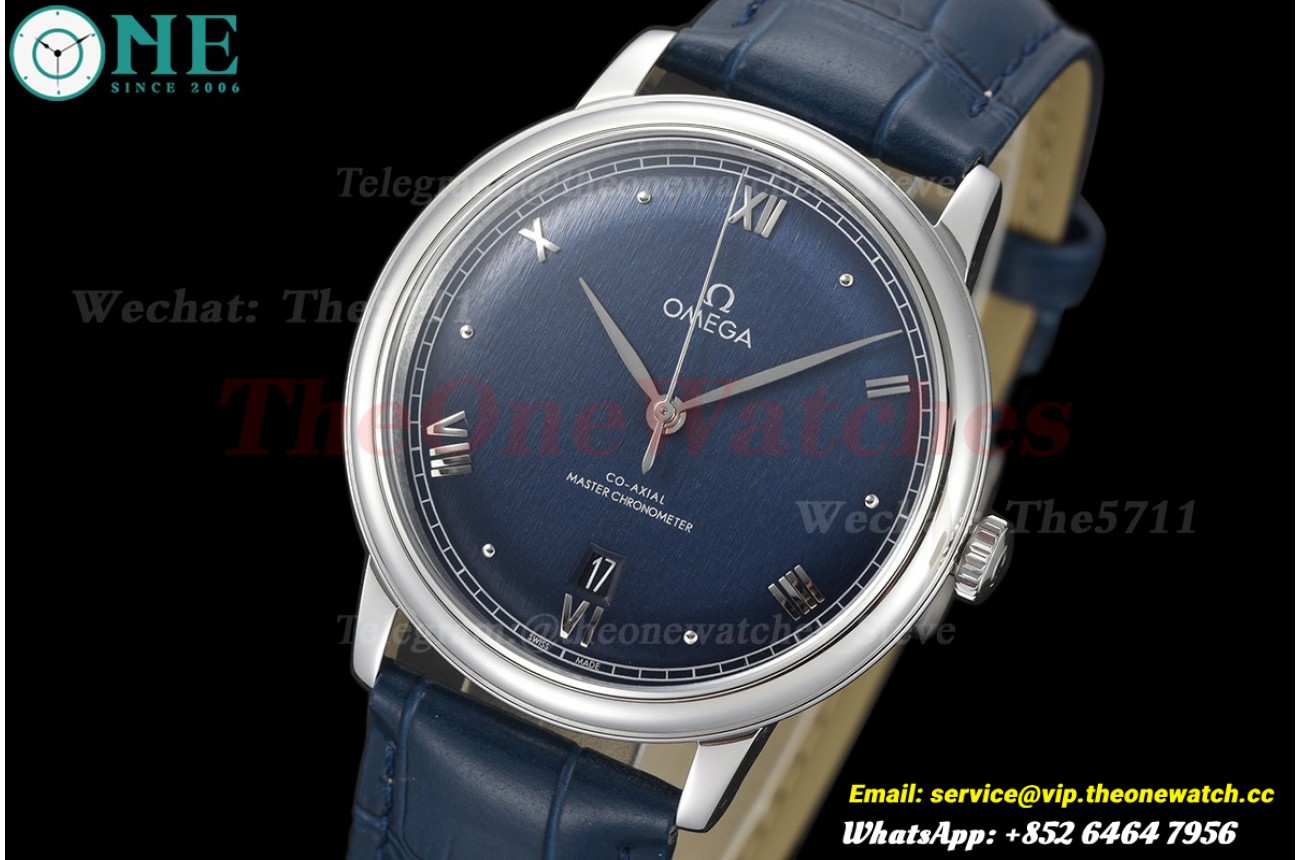 De Ville Prestige Date 40mm SS/LE Blue Dial BLSF A8800