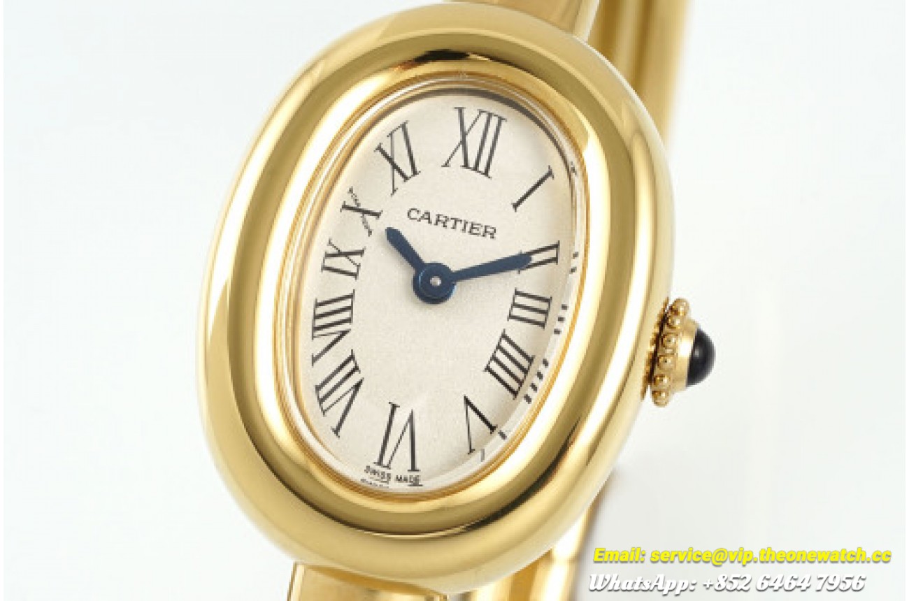 Baignoire Ladies 24mm YG/YG White Dial AF Quartz