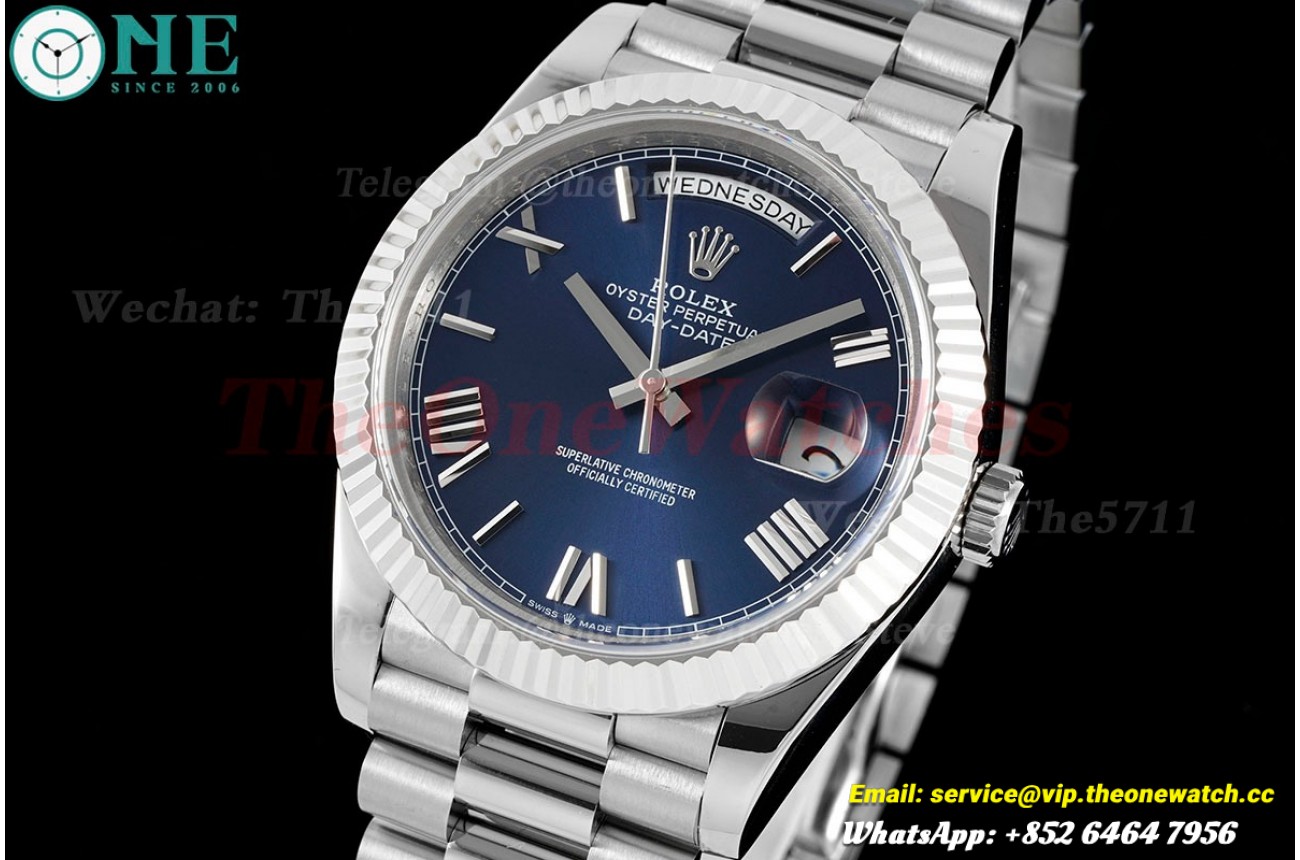 DayDate 228239 40mm Pres SS/SS Blue Dial GMF A2836 (Gain Weight)