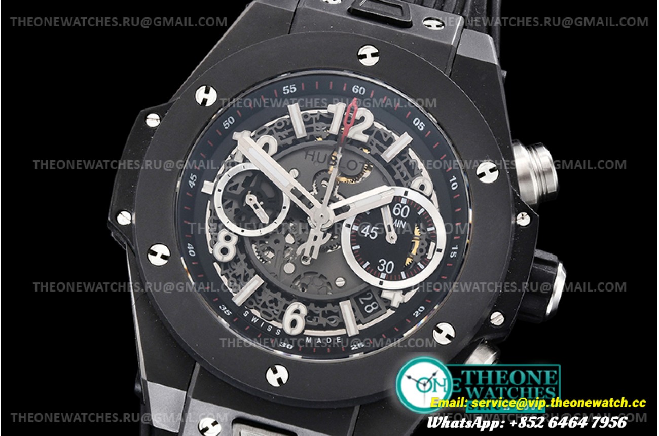 Hublot - Big Bang Unico Sapphire 45mm Blk CER/RU Blk A7750 Mod