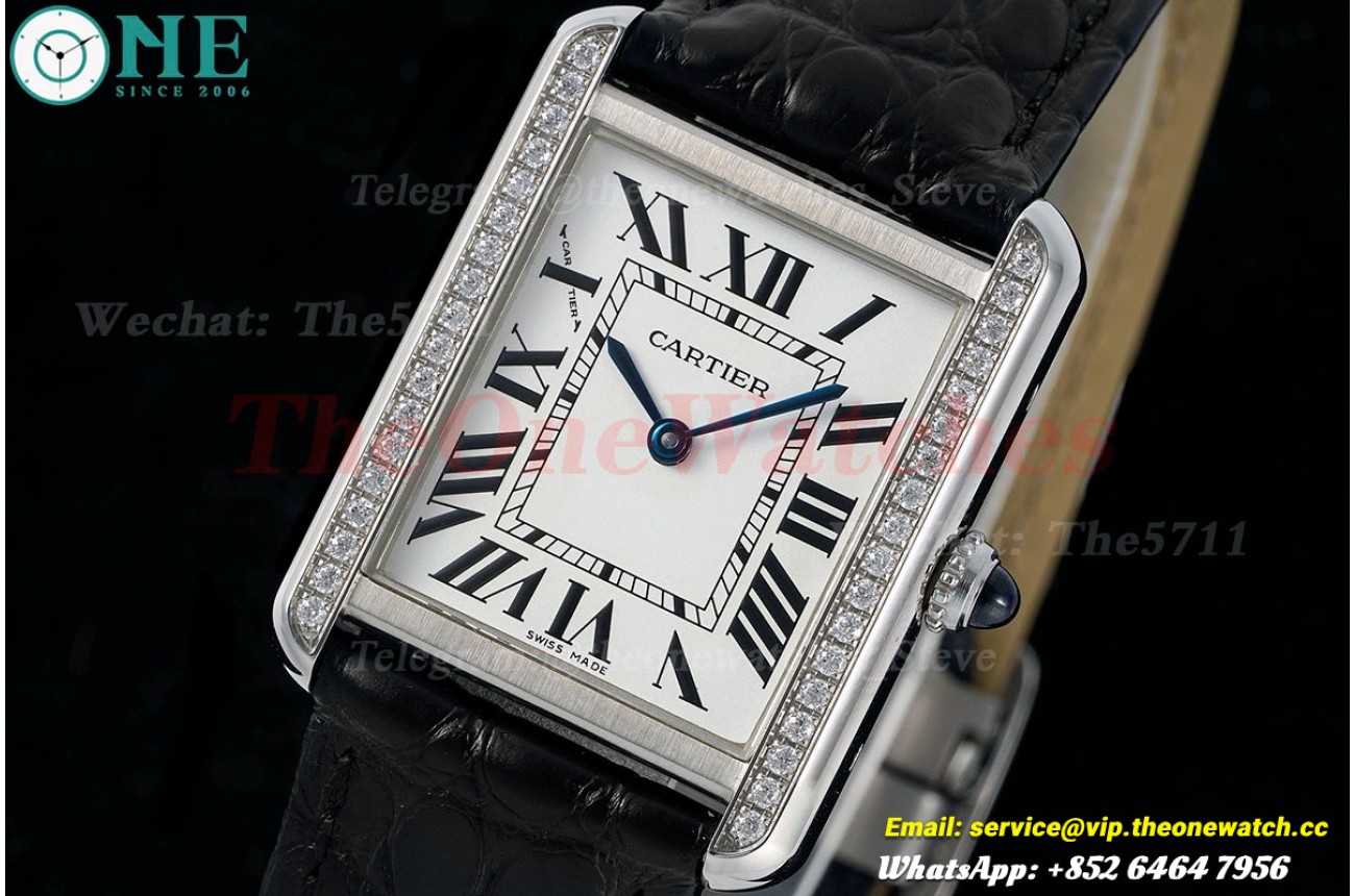 Tank Solo 24.4mm Dia SS/LE White Dial AF Quartz