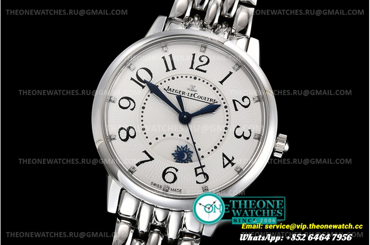 Jaeger Lecoultre - Master Ultra Thin Moon 33mm SS/SS Wht/Diam ZF MY9015