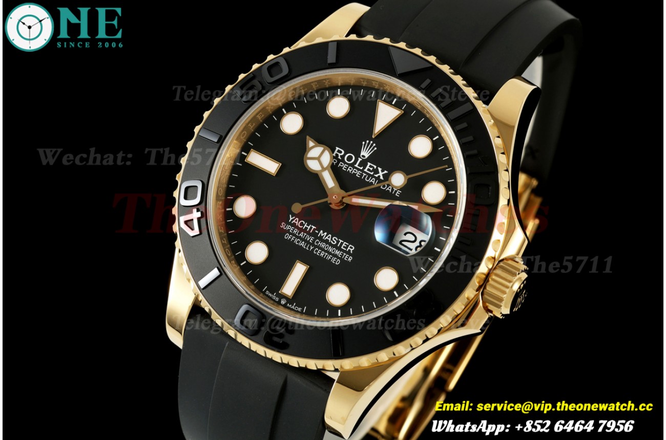 Yacht-Master 226658 42mm YG/RU Black/Dot WF JH3235 (Weighted Approx.179g) (Free Sprung)
