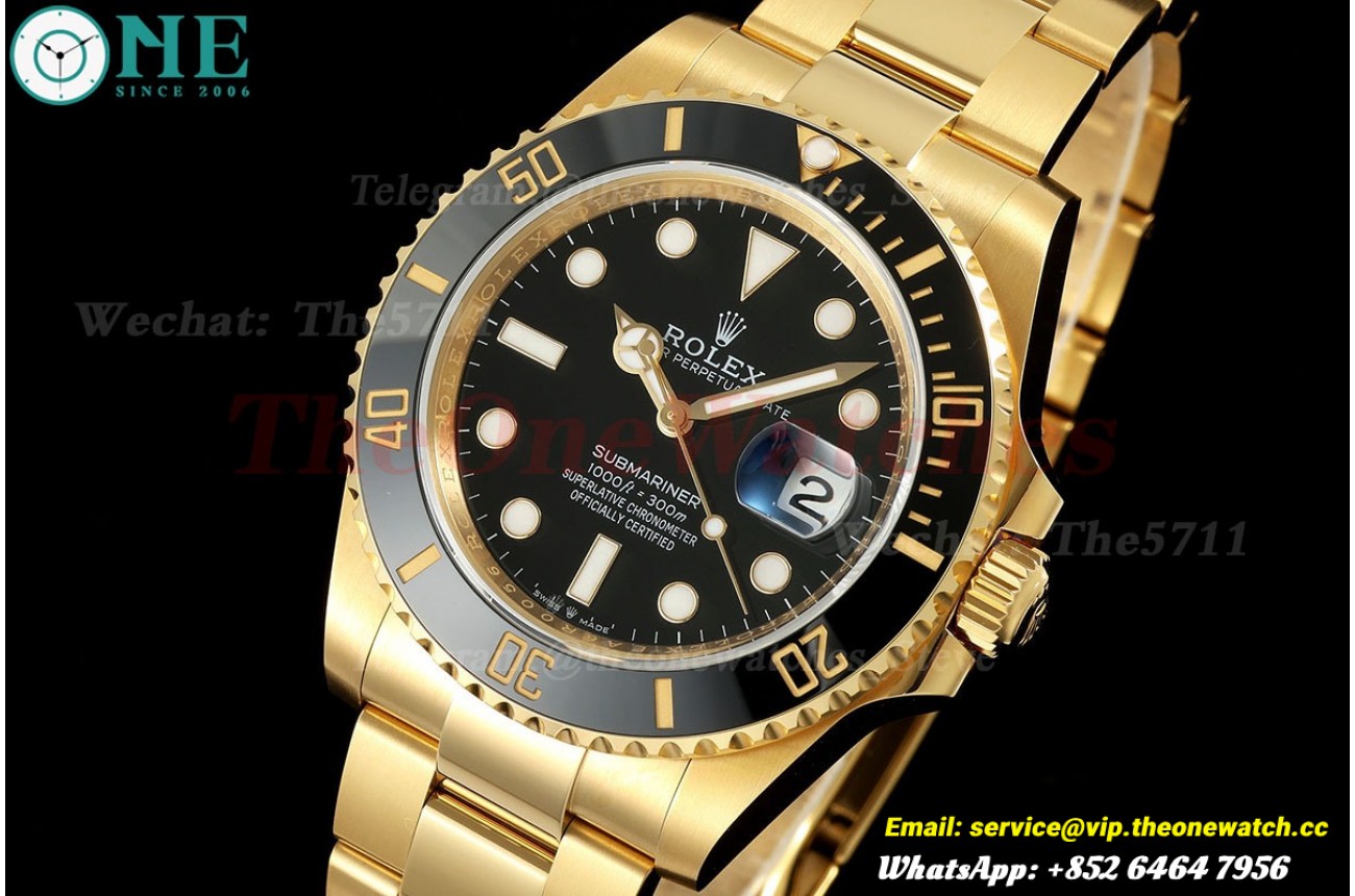 Submariner 126618LN 41mm YG/YG Black/Dot EWEF A3235