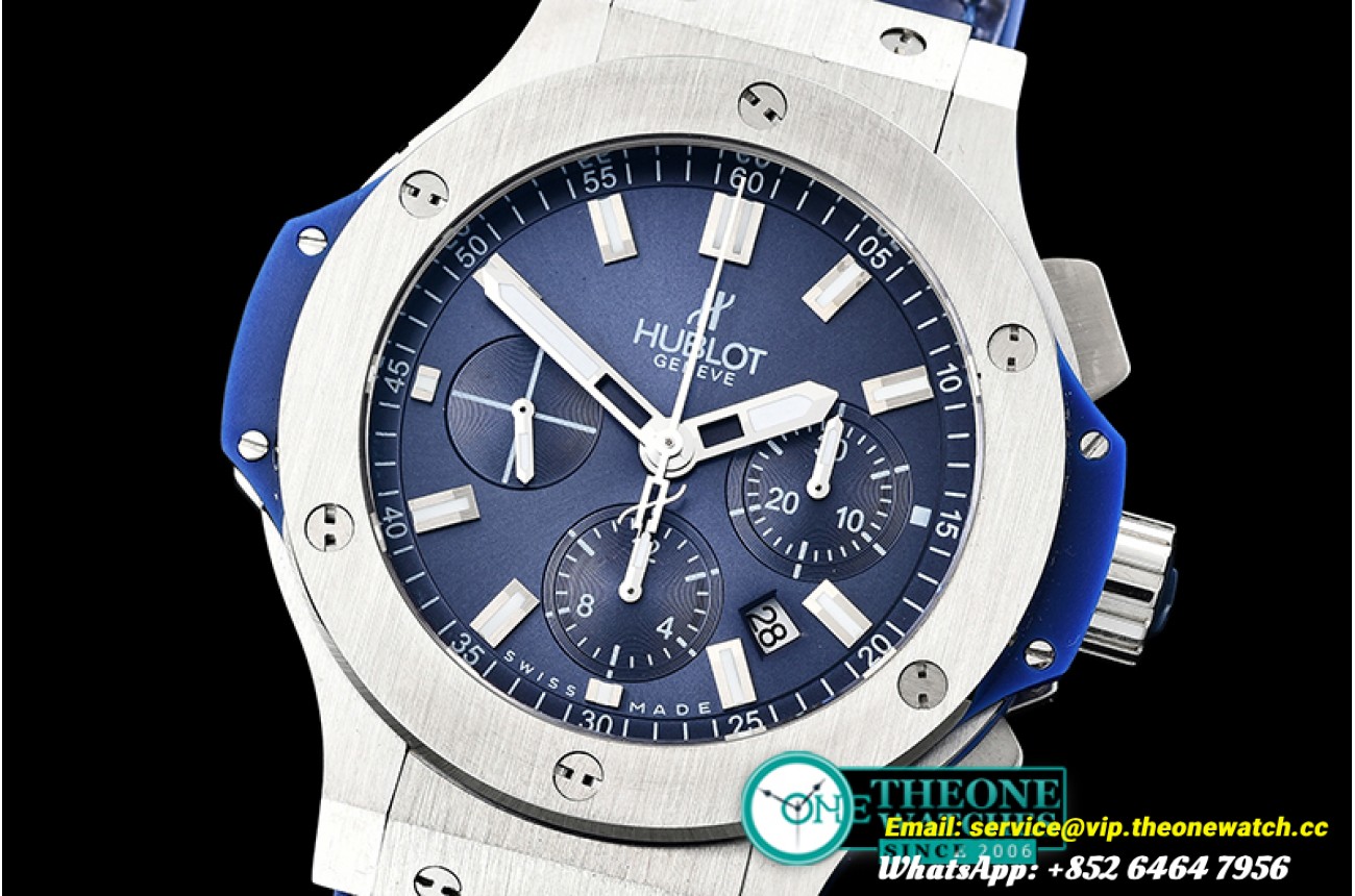 Hublot - Big Bang Evolution SS/RU Blue A7750 Mod