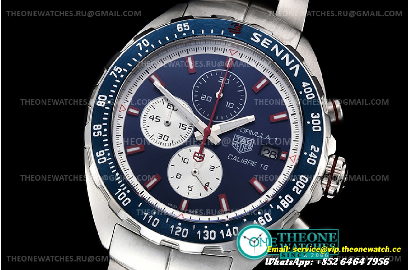 Tag Heuer - Tag F1 Chrono Calibre 16 SS/SS Blue A8F Jap Qtz