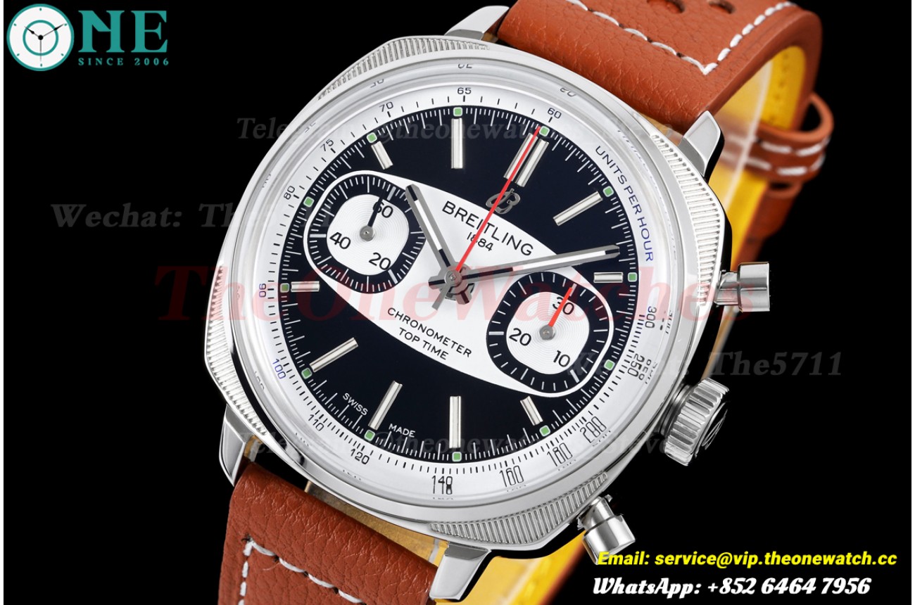 Top Time B01 38mm SS/LE Black/White Dial BLF A7750