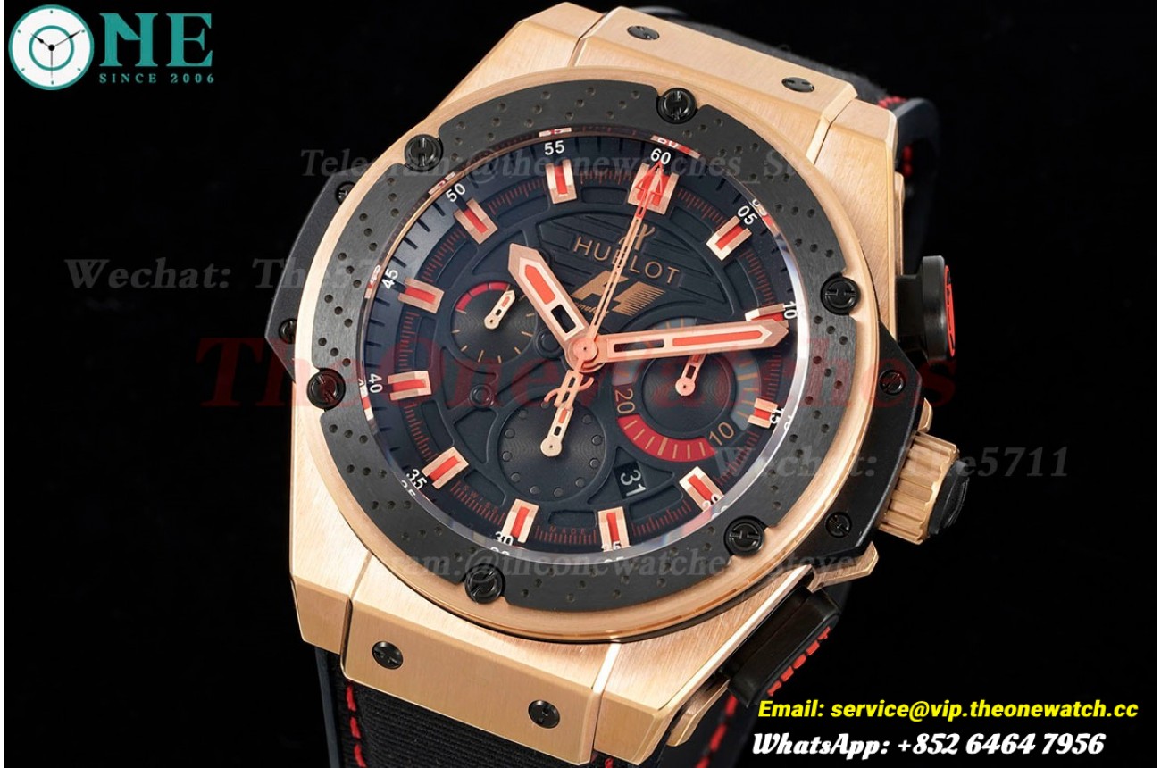 Big Bang Ferrari F1 48mm Black/Red RG/LE V6 HUB4100