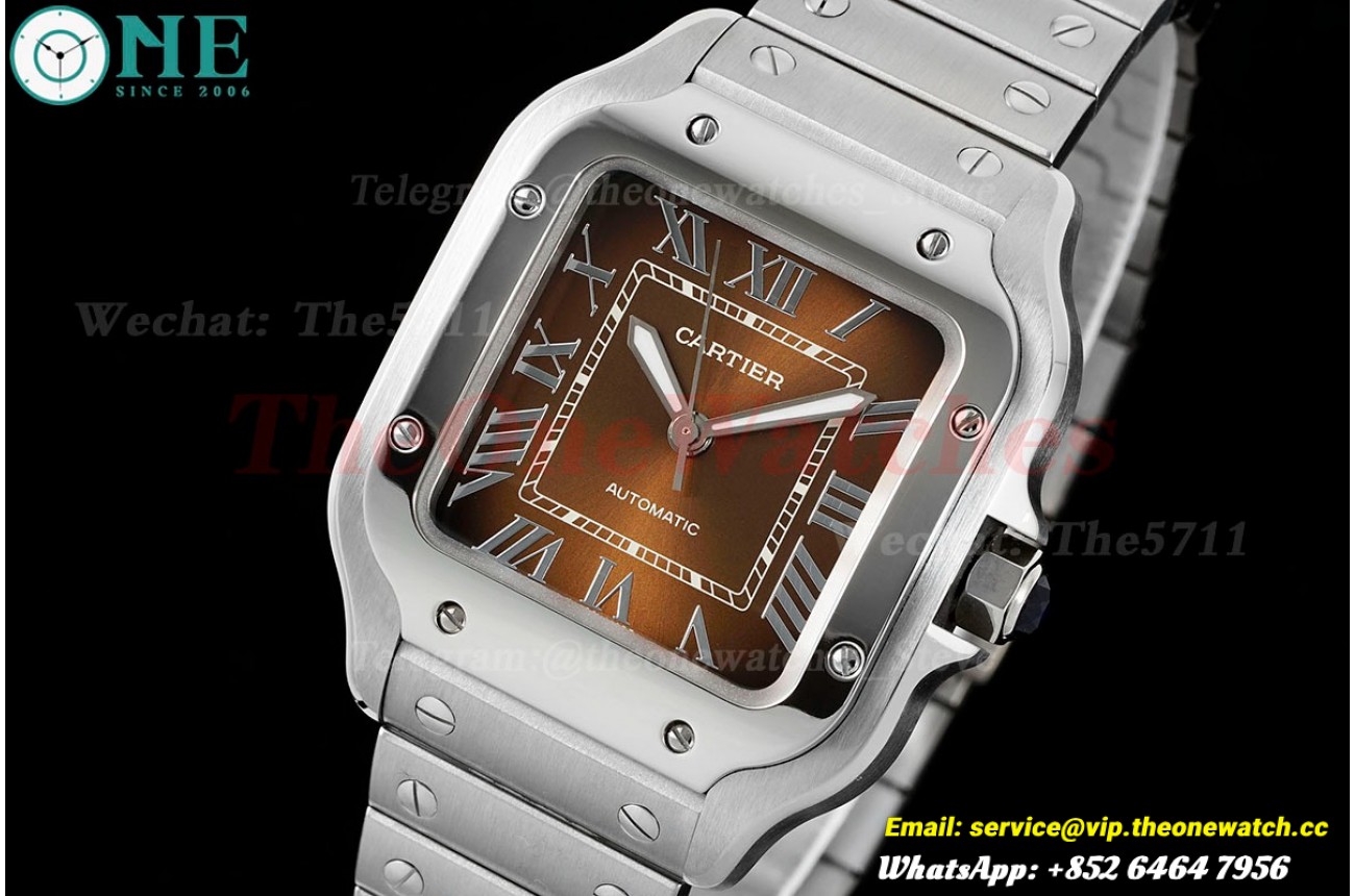Santos De Cartier 35mm SS/SS Brown Dial AF MY9015