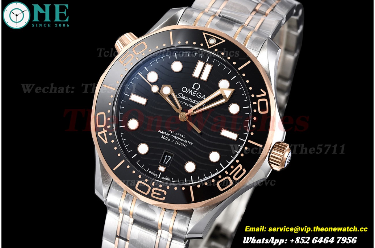 Seamaster 300m 2019 RG/SS Black VSF VS8800