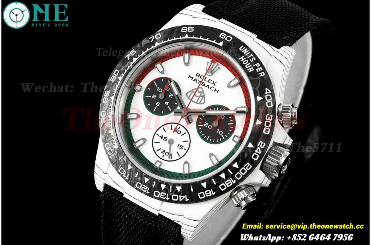 Daytona Diw 40mm 'Mercedes' White Carbon/NY White Dial ANTF SH4130