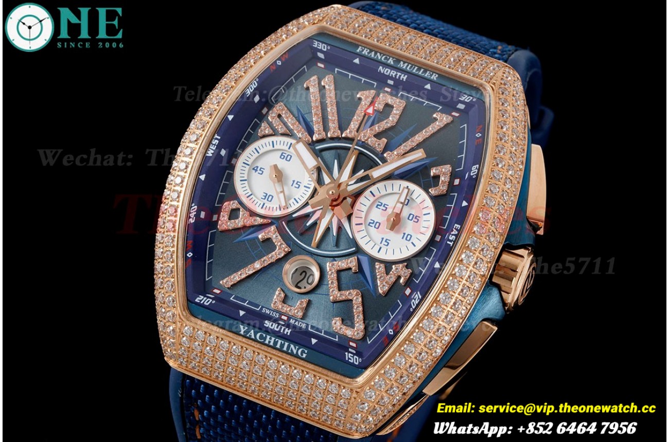 Vanguard Chrono Dia RG/NY Blue/Num ABF A7750