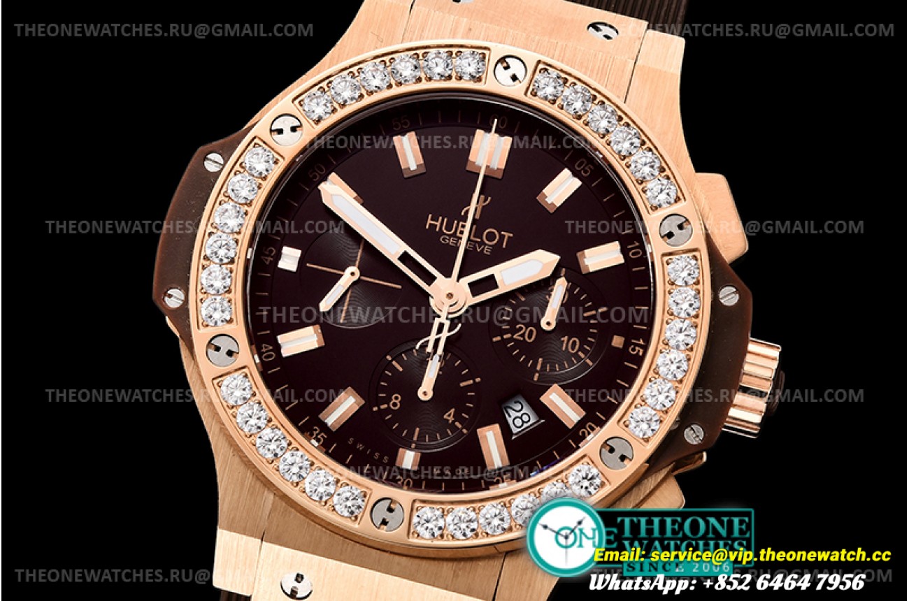 Hublot - Big Bang Evo 44mm DIAM RG/RU Brown/Stk A7750