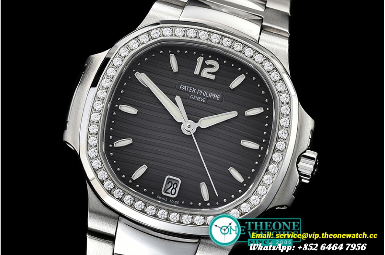 Patek Philippe - Patek Nautilus 33mm Diam SS/SS Grey PF Miyota 9015