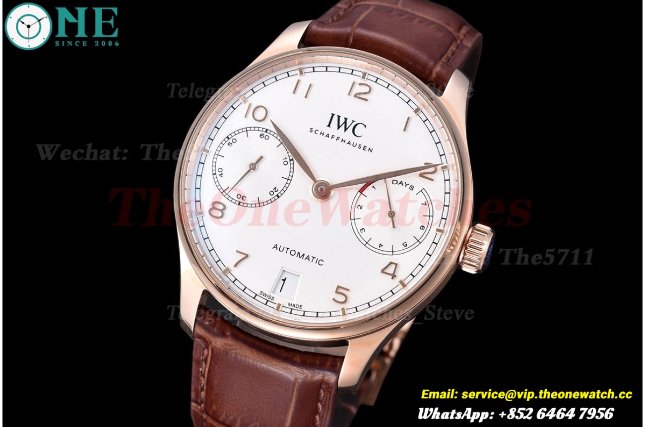 Portugieser 7 Days 42mm RG/LE White Dial ZF V5 A52010
