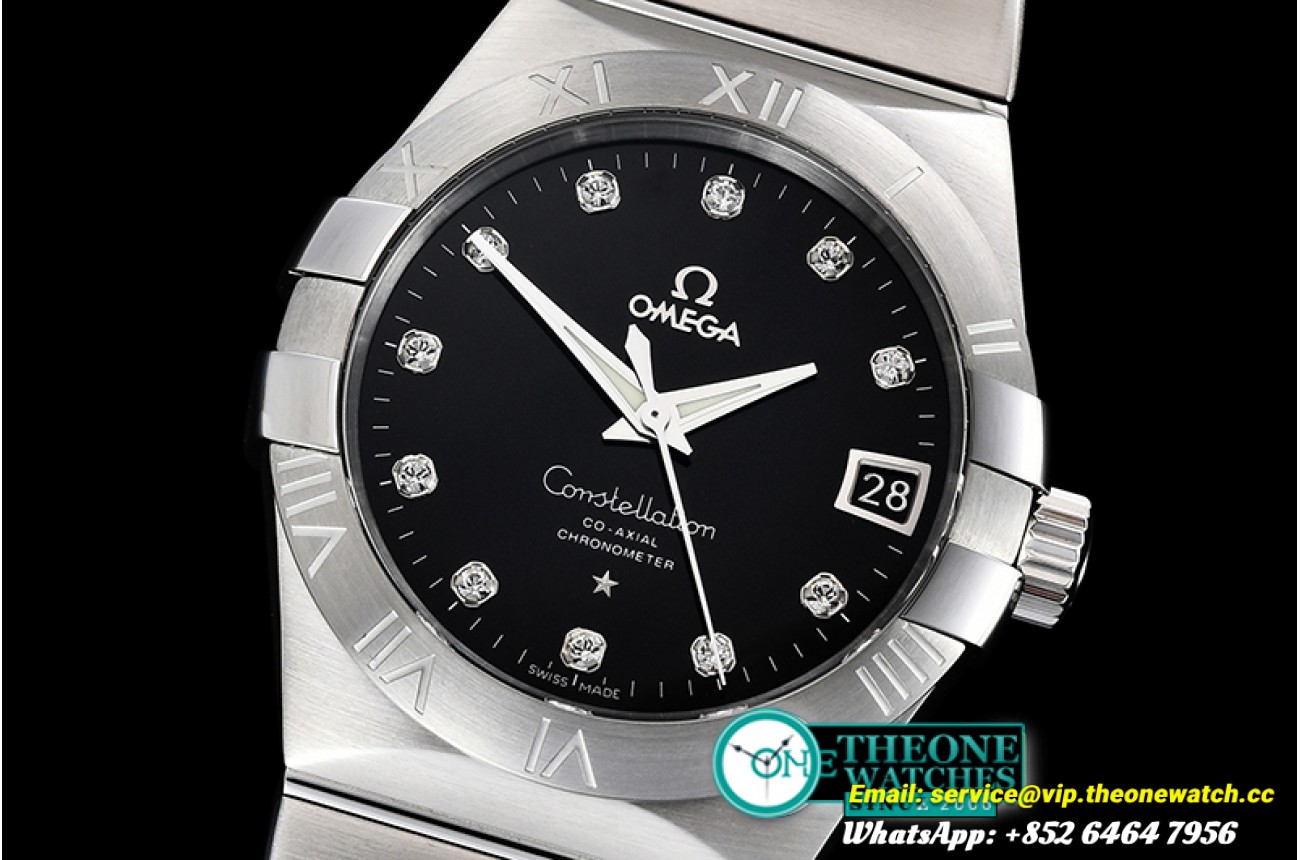 Omega - Constellation Co-Axial 38mm SS/SS B Diam VSF Asia 8500