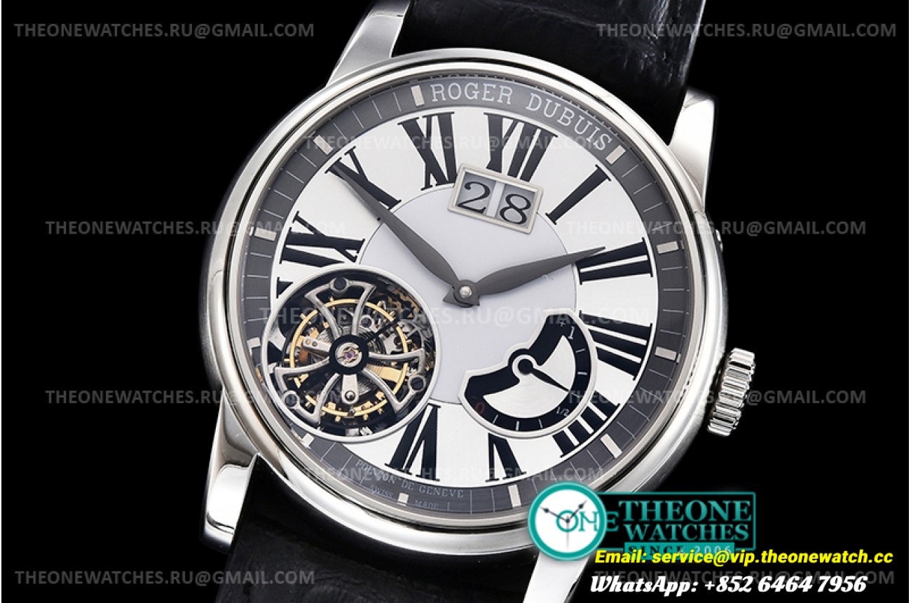 Roger Dubuis - Hommage Flying Tourb RDDBHO0558 SS/LE Wht JBF