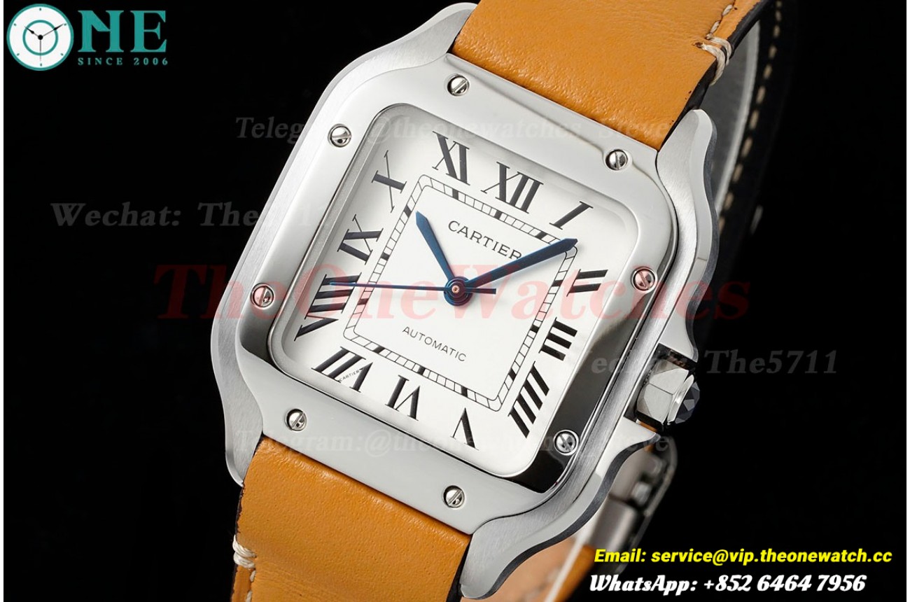 Santos De Cartier 35mm Yellow SS/LE White Dial AF MY9015