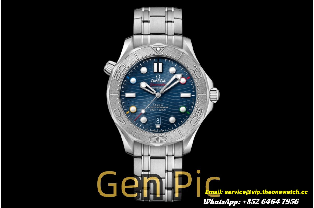 Seamaster 300m 42mm 2022 Winter Olympics SS/SS Blue Dial VSF VS8800