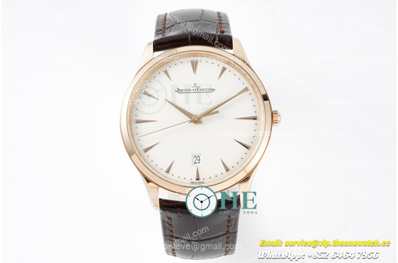 Jaeger LeCoultre - Master Ultra Thin Date RG/LE Rose ZF 1:1 MY9015 Mod