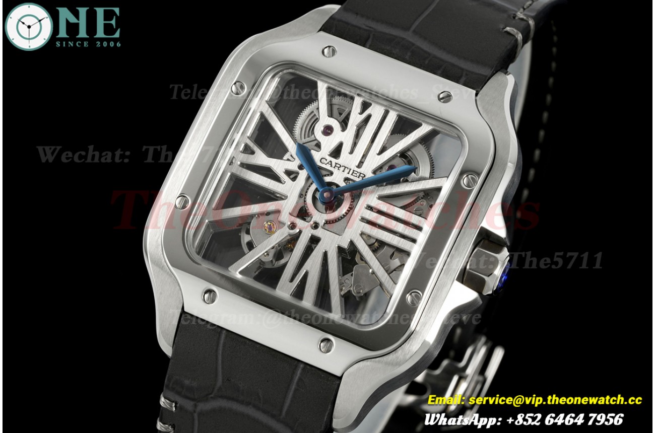 Santos De Cartier 40mm SS/LE Skeleton Dial RICHF V2 9611MC Surer Clone