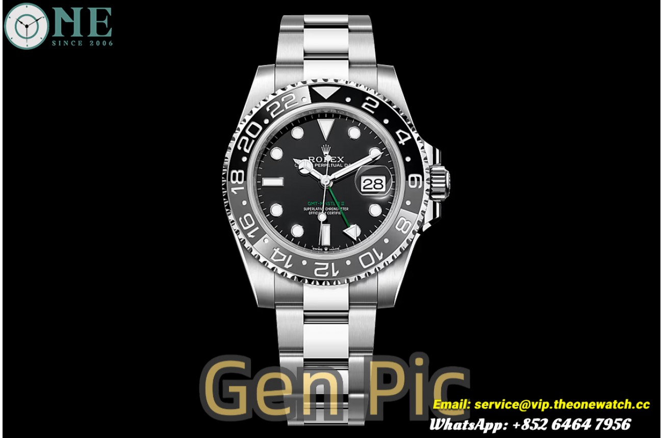 GMT Master II 126710 Bruce Wayne Oyster 40mm SS/SS Black VF DD3285 Super Clone