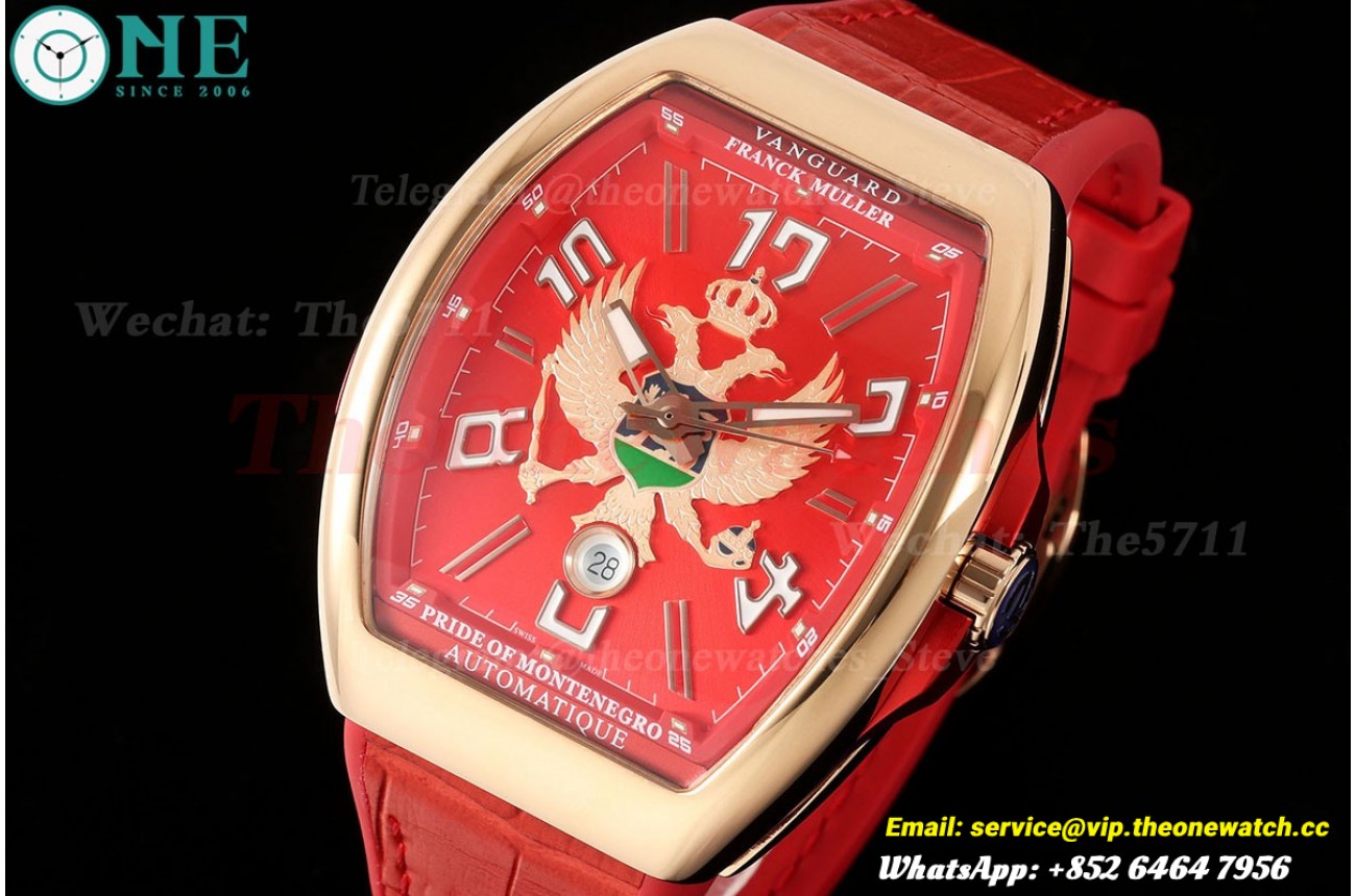 Vanguard Racing Montenegro 44mm RG/LE Red Dial ABF A2824