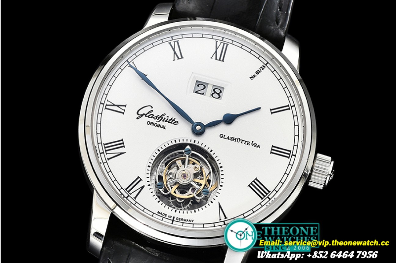 Glashutte - Senator Tourbillon SS/LE White Roman Asia Tourbillon