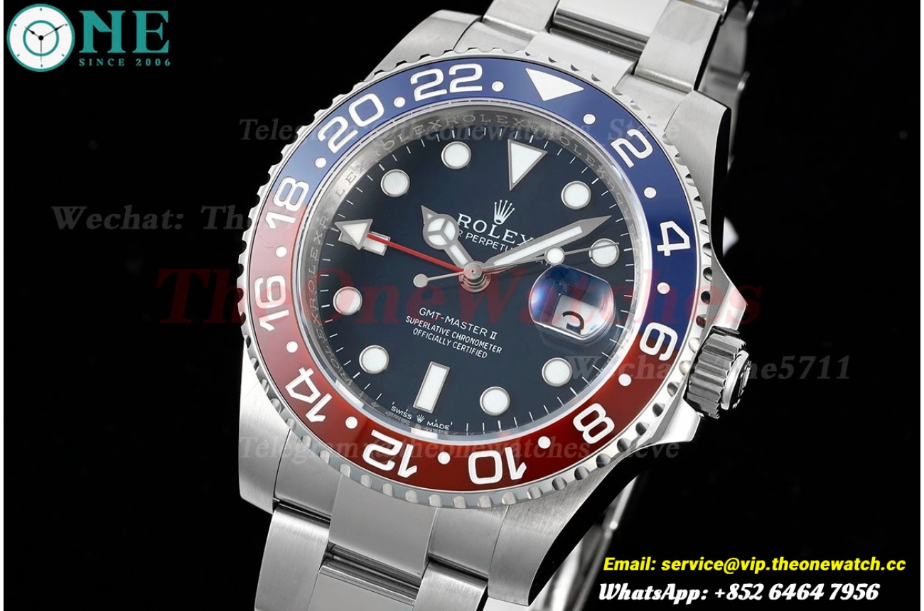 GMT Master II 126719 BLRO Red/Blue Ceramic 904L Steel APSF Blue Dial VR3285