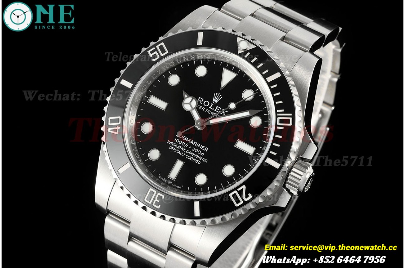 Submariner 124060 41mm SS/SS Black/Dot EWEF A3235
