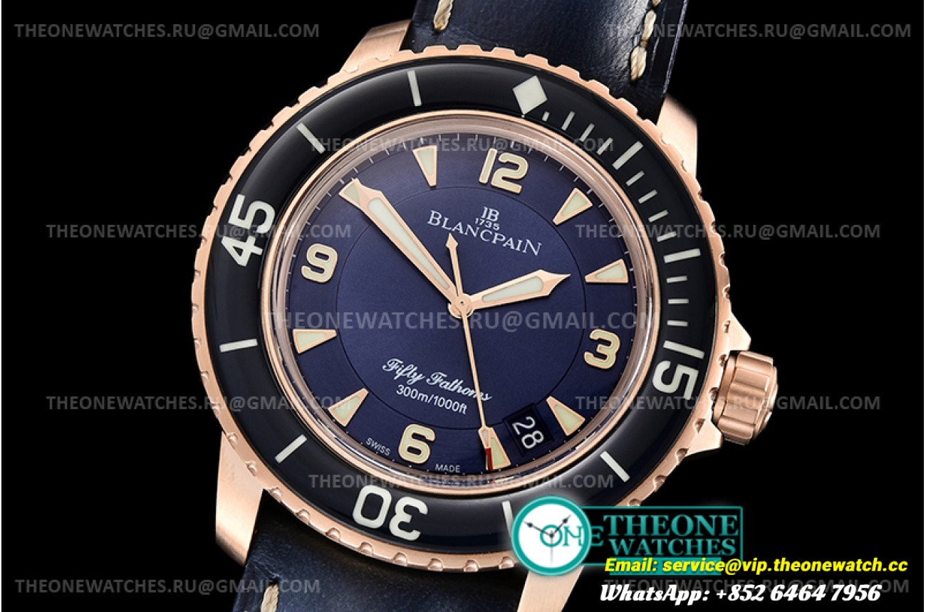 Fifty Fathoms Blue RG/LE Blue ZF Asia 23J